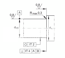 滚针/推力圆柱滚子轴承 ZARF3590-TV, 双列，用于丝杠安装