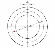 推力垫圈 EGW22-E40-B, 推力垫圈，免维护，带铜衬