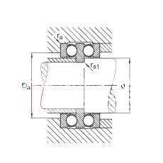 推力深沟球轴承 52312, 根据 DIN 711/ISO 104 标准的主要尺寸，双向，可分离