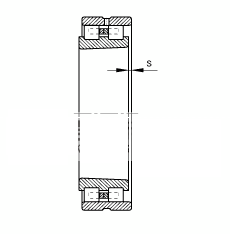 圆柱滚子轴承 NN3036-AS-K-M-SP, 根据 DIN 5412-4 标准的主要尺寸, 非定位轴承, 双列，带锥孔，锥度 1:12 ，可分离, 带保持架，减小的径向内部游隙，限制公差