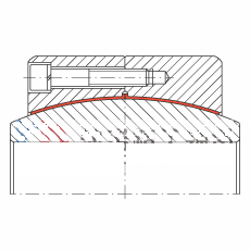 大的关节轴承 GE950-DW-2RS2, 根据 DIN ISO 12 240-1 标准, 免维护，两侧密封