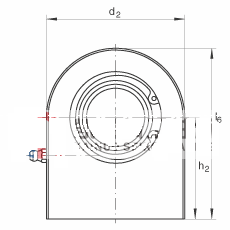 液压杆端轴承 GF70-DO, 根据 DIN ISO 12 240-4 标准，带焊接面，需维护