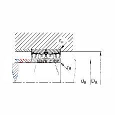 主轴轴承 HCS71912-C-T-P4S, 调节，成对安装，接触角 α = 15°，两侧唇密封，非接触，限制公差