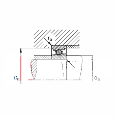 主轴轴承 HC7014-E-T-P4S, 调节，成对或单元安装，接触角 α = 25°，陶瓷球，限制公差