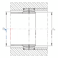 关节轴承 GE1000-DO, 根据 DIN ISO 12 240-1 标准，需维护